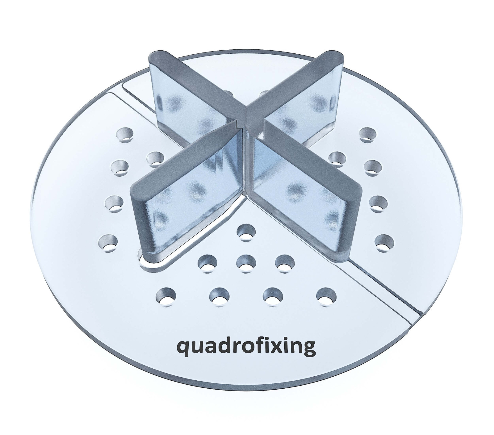 Piedestal fix pentru pavaj – înălțime 2 mm, transparent (Ø 64 mm)