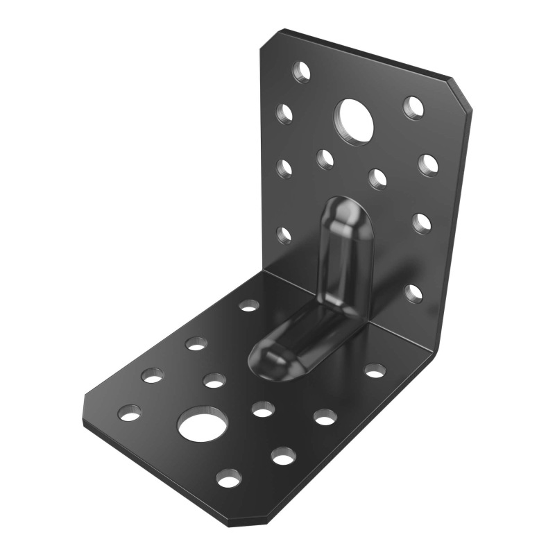 Unghi din lemn negru cu mucegai