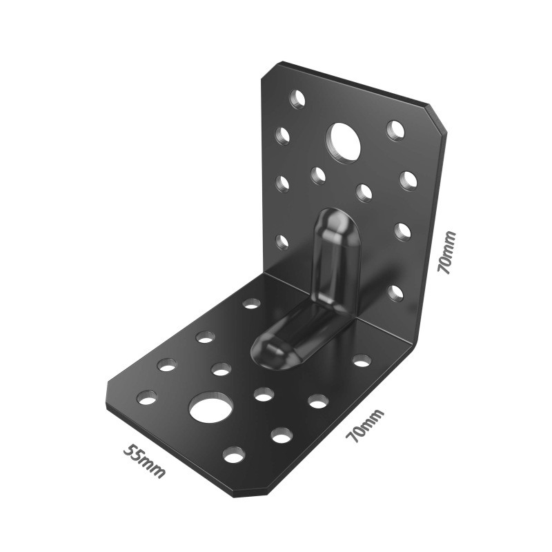 Unghi din lemn negru cu mucegai 1