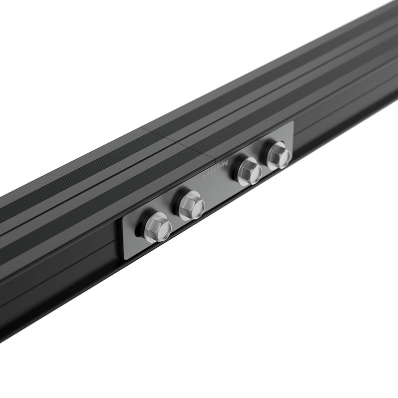 Profil din aluminiu pentru terase negru 24×40×4000 mm | QFX-ALU 24 BLACK 1