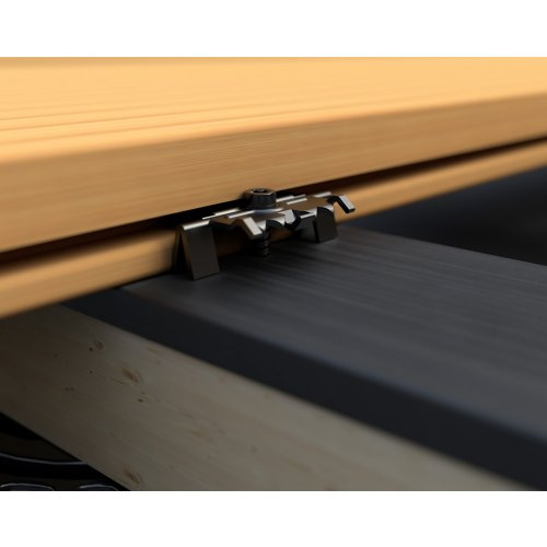 Clip de terasă din oțel inoxidabil - EUROTEC M-Clip (200 buc + șuruburi) 1