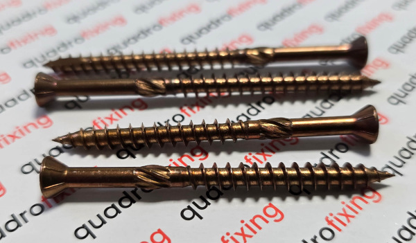 Șuruburi pentru terasă 5,0 mm, lumină antică, oțel inoxidabil A4 (200 buc) 3