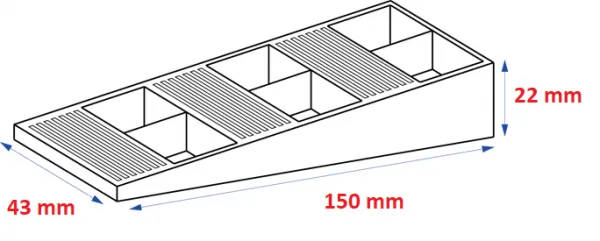 Set de piese de nivelare H14, H15, H22 (200 buc) 5