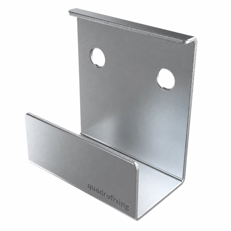 Profil de finisare inferior din inox pentru plăci ceramice de 20 mm cu dibluri inox cu mon