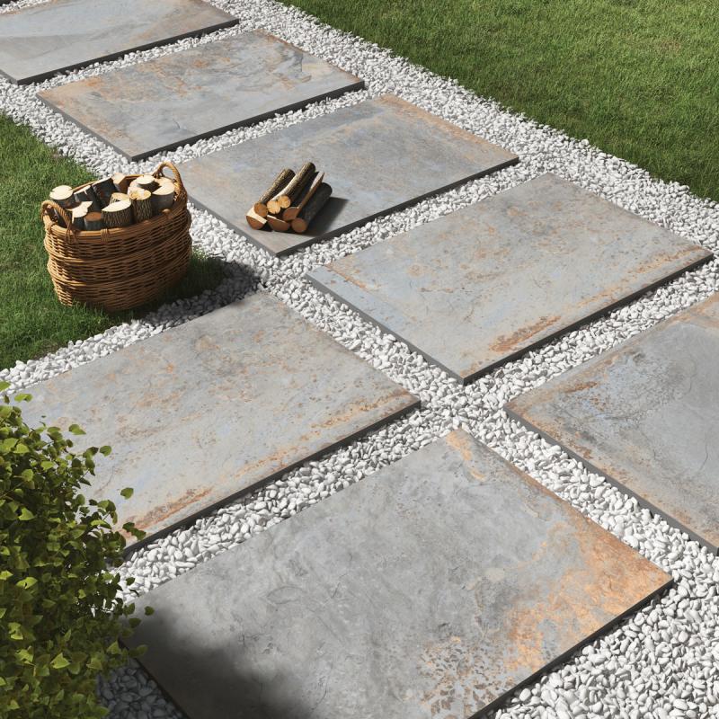 Terasová dlažba na terče, Slate, 60x60x2 cm (1 ks) 1
