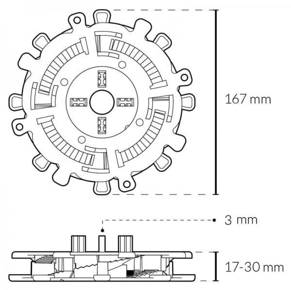 DDP 17-30 mm lentile de șlefuit pentru pavaj DDP 17-30 mm 8