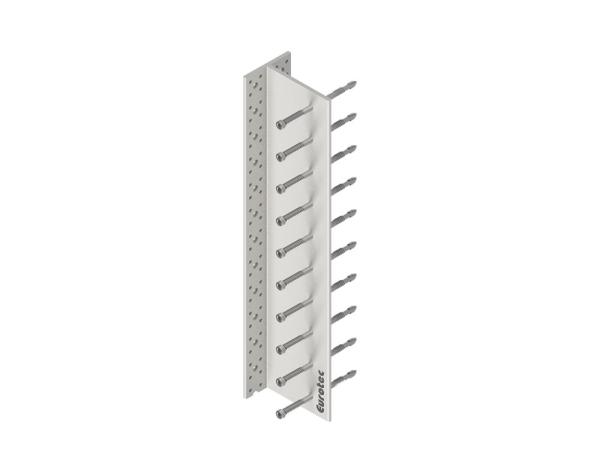 Suport pentru îmbinări ascunse, aluminiu, 115x80x2000 mm - profil Eurotec T 2