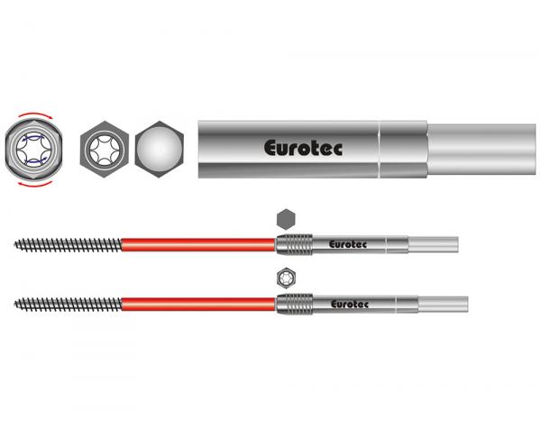 EUROTEC EiSYS 2 - șurub pentru montarea grilajului din lemn (50 buc) 3